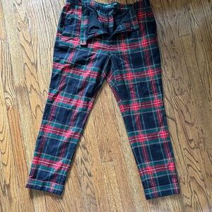 Ralph Lauren Tartan Plaid Pants in Red and Green